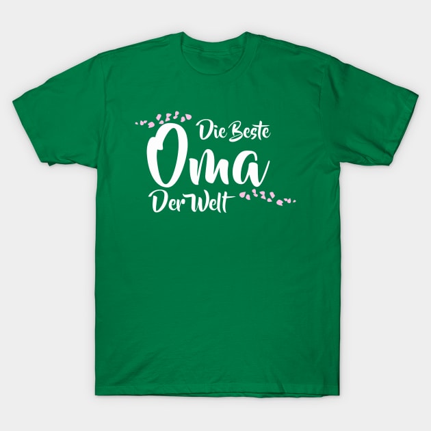 Die Beste Oma Der Welt German Worlds Best Grandma T-Shirt by tanambos